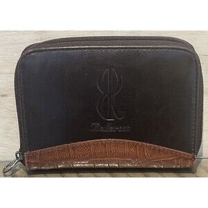 BelleRose Women's Wallet Brownblack Leather